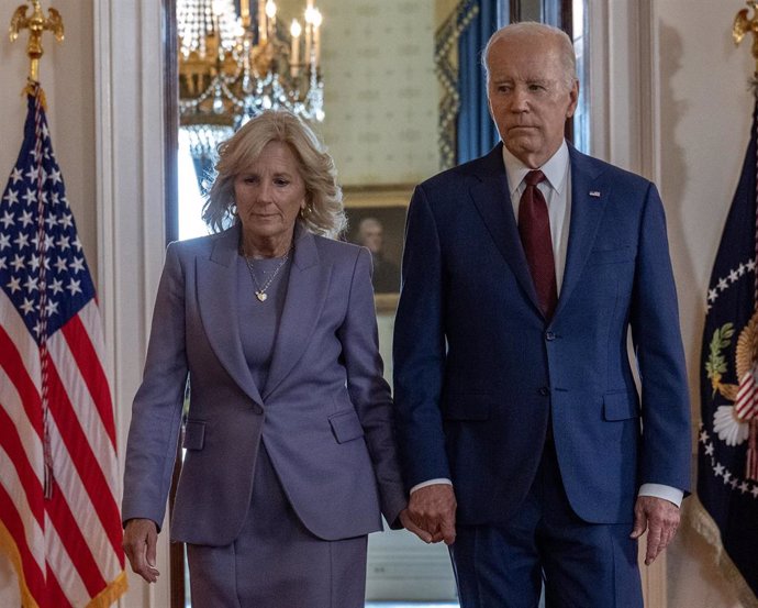 La primera dama, Jill Biden, y el presidente de EEUU, Joe Biden