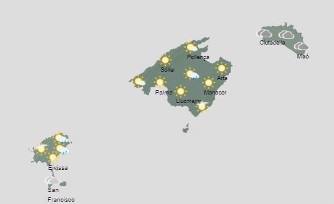 El tiempo hoy jueves, 25 de mayo, en Baleares.