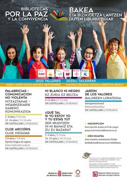 Cartel del programa Bibliotecas por la Paz y la Convivencia