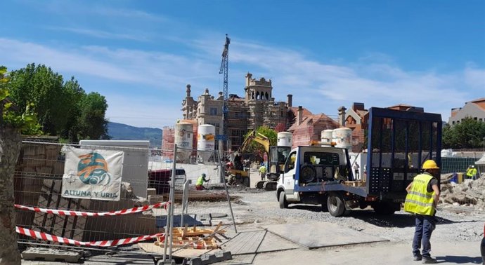 Obras de construcción en Getxo (Bizkaia)