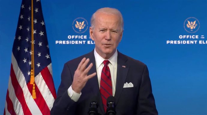 Archivo - El presidente electo de Estados Unidos, Joe Biden