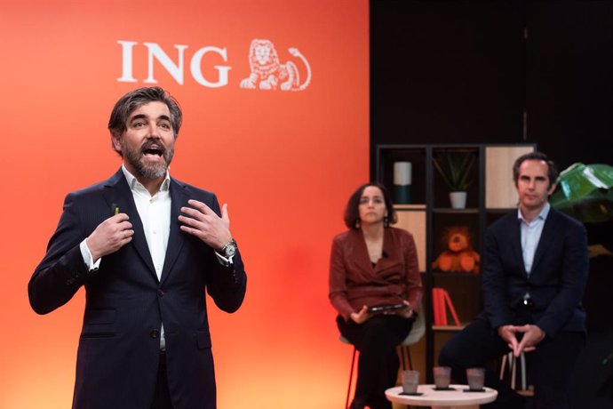 Archivo - El CEO de ING España & Portugal, Ignacio Juliá, interviene durante una rueda de prensa de ING, en su sede de Madrid, a 15 de febrero de 2023, en Madrid (España). ING ha presentado hoy en una rueda de prensa sus resultados en España y Portugal.