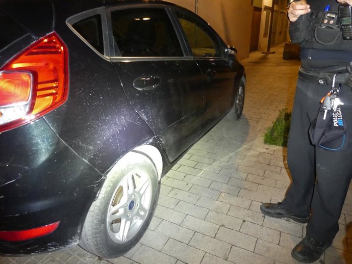 Vehículo implicado en uno de los accidentes.