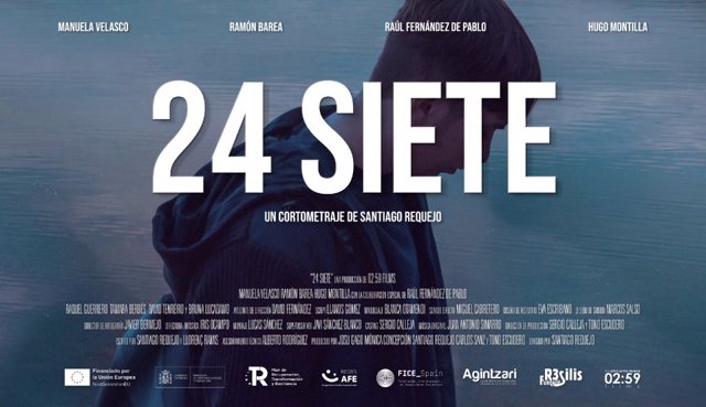 Cartel del cortometraje '24SIETE' sobre acogimiento familiar especializado.