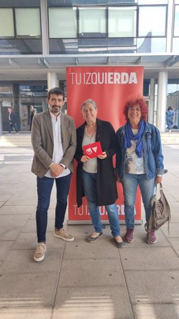 Álvaro Sanz, Marga Deyá y Peña Martínez, candidatura autonómica de IU.