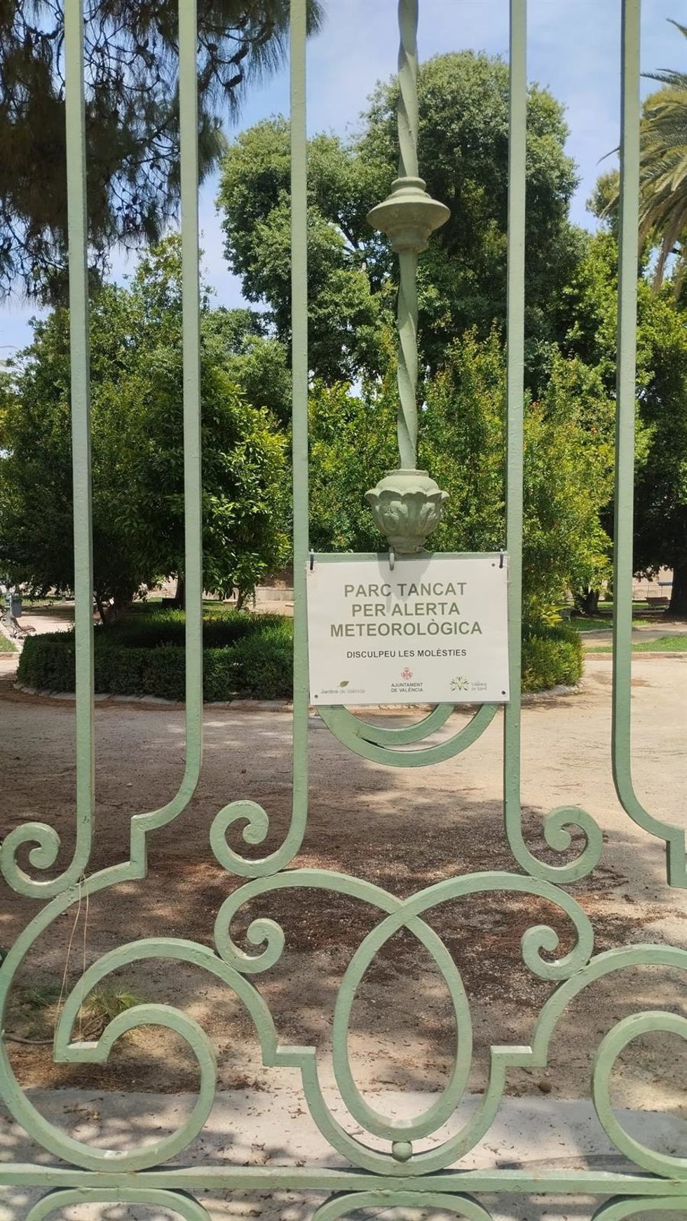 Jardín cerrado en Valncia