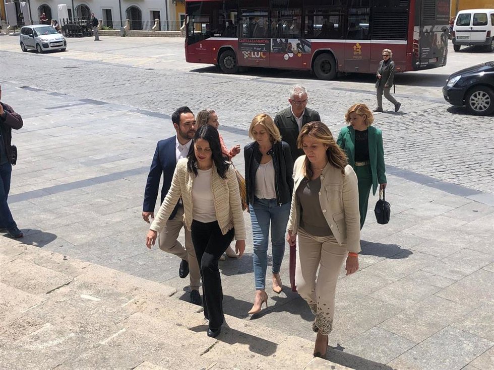 La presidenta de Ciudadanos en el Congreso de los Diputados, Inés Arrimadas, en Cuenca