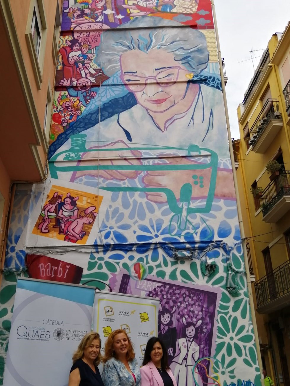 Mural urbano Siempre en nuestra memoria