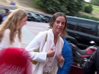 Victoria Federica sorprende por su simpatía y demuestra de nuevo su apoyo a Roca Rey