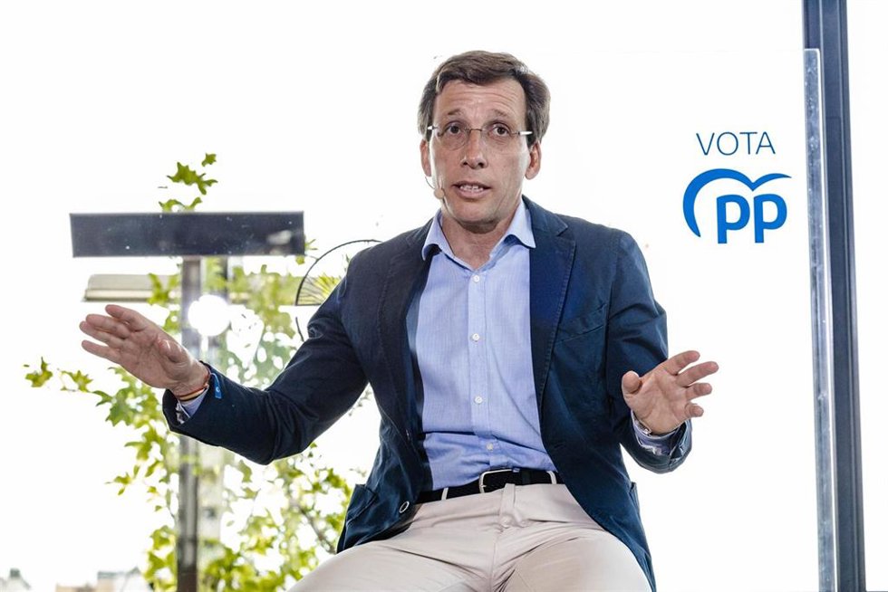El alcalde de Madrid y candidato del PP a la reelección, José Luis Martínez-Almeida