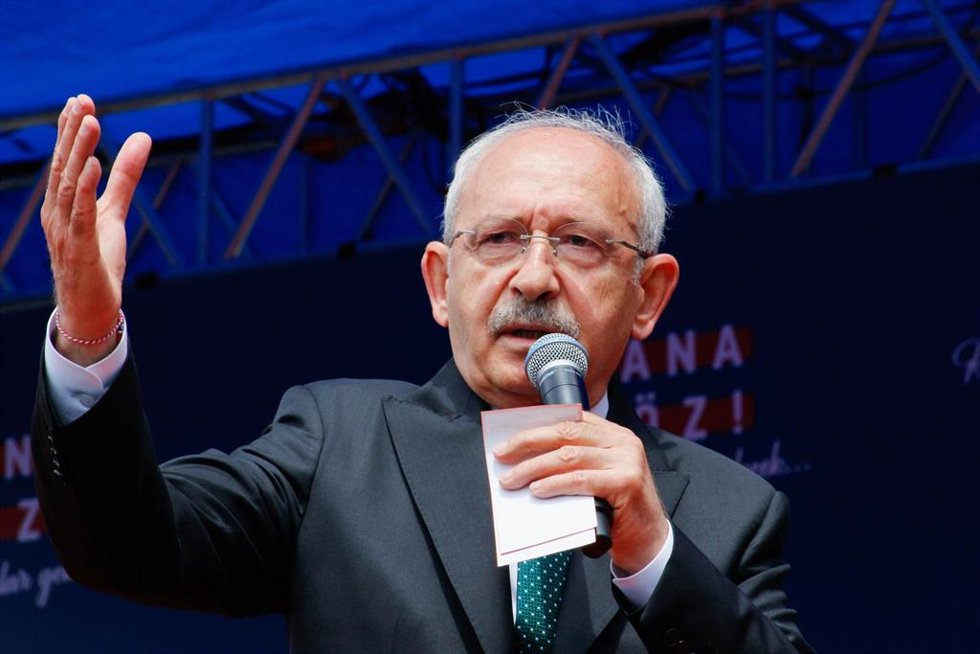 El líder del opositor Partido Republicano del Pueblo (CHP) y candidato a la Presidencia de Turquía, Kemal Kilidaroglu