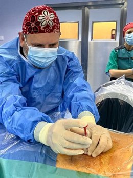 Imagen de una de las intervenciones