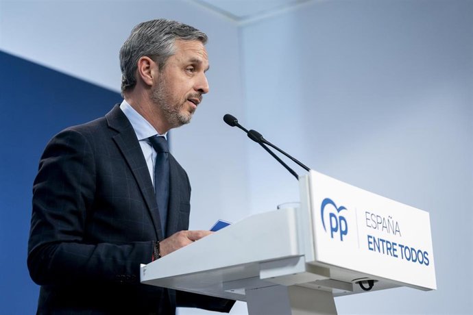 Archivo - El vicesecretario de Economía del PP, Juan Bravo.