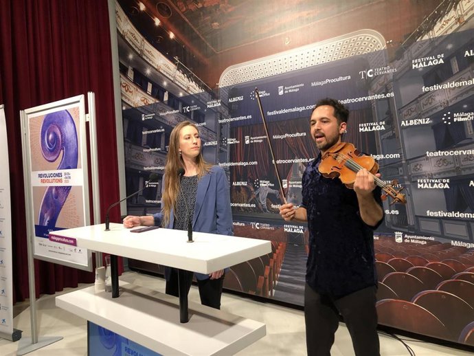 Los violinistas Anna Margrethe Nilsen y Jesús Reina dirigen Málaga Clásica desde sus inicios.
