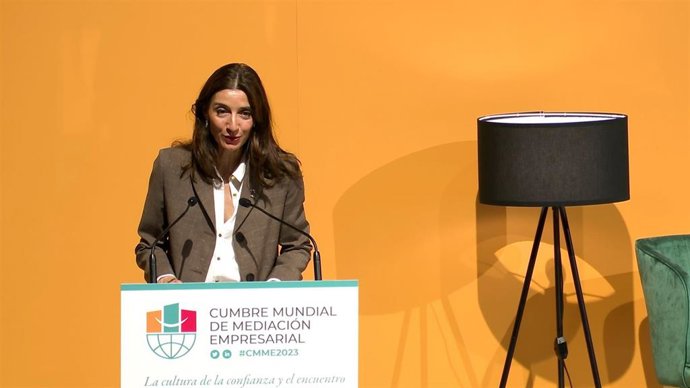 Pilar Llop interviene en la Cumbre Mundial de Mediación Empresarial celebrada en Valladolid