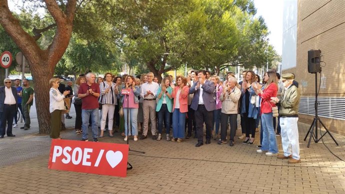Acto de final de campaña del PSOE de Huelva.