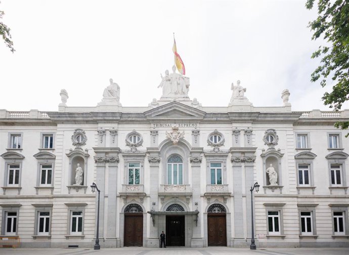 Fachada del Tribunal Supremo, a 22 de mayo de 2023, en Madrid (España).