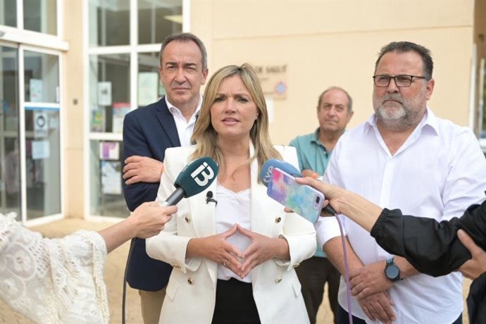 La portavoz nacional de CS y candidata al Govern, Patricia Guasp, en declaraciones a los medios.