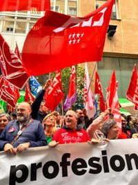 Comunidad cifra en 1,5% el seguimiento de la huelga en Sanidad y 7,59% en Educación y sindicatos hablan de más del 60%