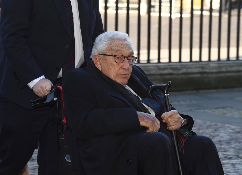 Archivo - El ex secretario de Estado de EEUU Henry Kissinger 