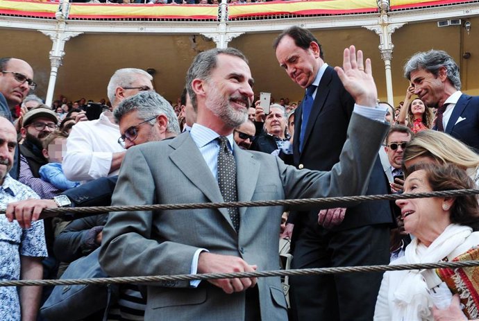 Archivo - El Rey Felipe VI en la Plaza de Toros de Las Ventas en Madrid