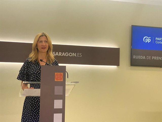 La portavoz del PP en las Cortes de Aragón, Mar Vaquero.