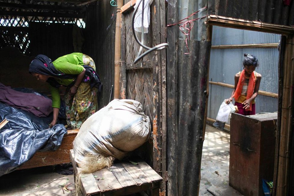 Campo de refugiados rohingyas en Bangladesh