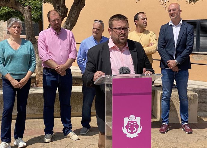 El concejal de Cultura de Marratxí, Josep Ramis, en una rueda de prensa.