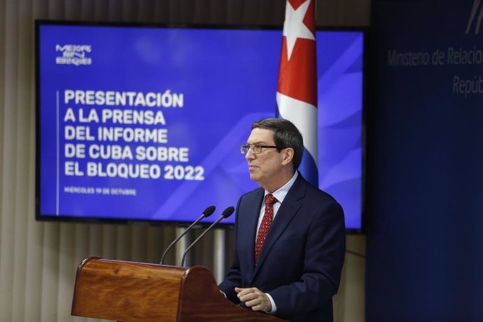 Archivo - El ministro de Exteriores de Cuba, Bruno Rodríguez