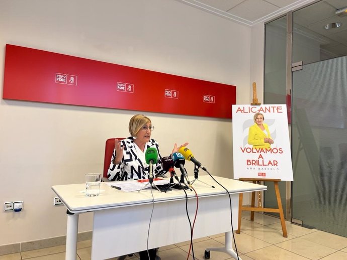 La candidata del PSPV-PSOE a la Alcaldía de Alicante, Ana Barceló.