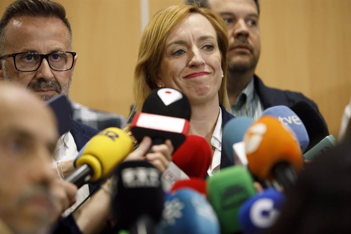 La alcaldesa de Maracena y candidata del PSOE a la reelección, Berta Linares, ha atendido a los medios este viernes.