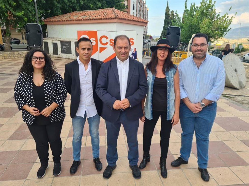 Miembros de la candidatura de CS en el cierre de campaña