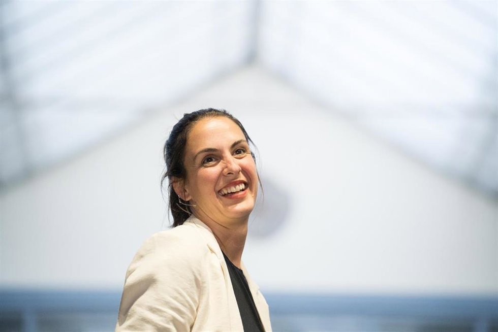 La candidata de Más Madrid a la Alcaldía de Madrid, Rita Maestre, durante el acto de cierre de campaña de Más Madrid, a 26 de mayo de 2023, en Madrid (España). El acto se celebra de cara a las próximas elecciones municipales y autonómicas del 28 de mayo