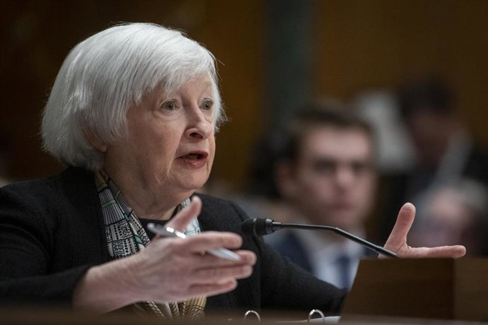 Archivo - La secretaria del Tesoro de Estados Unidos Janet Yellen