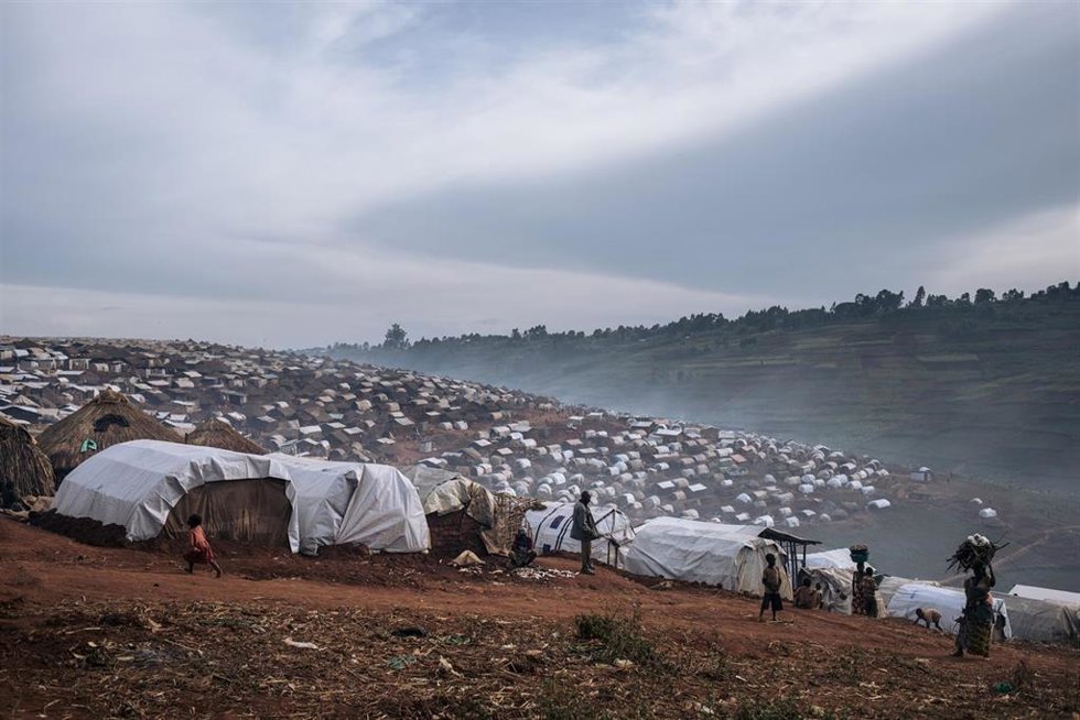 Archivo - Desplazados por el conflicto en Ituri, en República Democrática del Congo