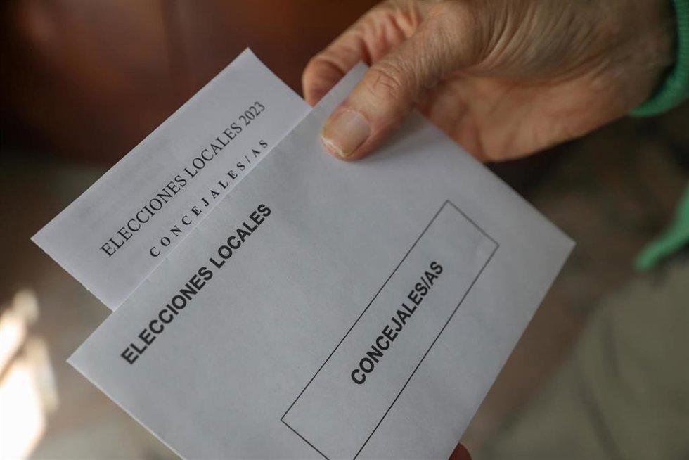 Sobres de votación para las elecciones municipales