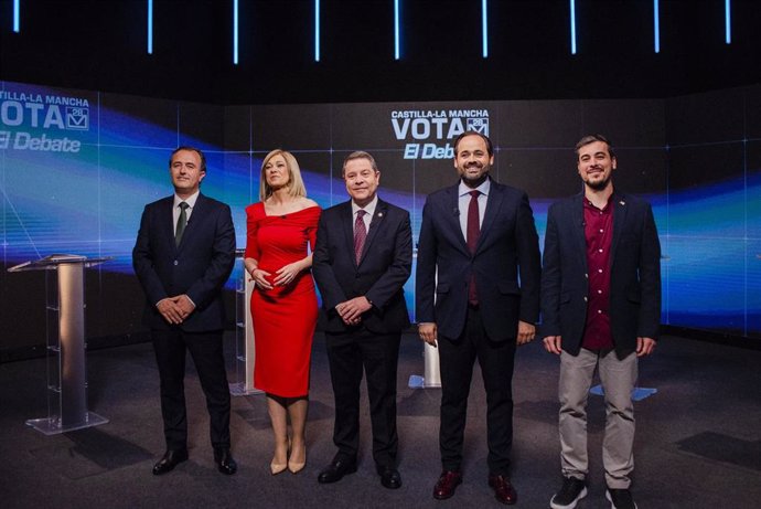 Los cinco candidatos a presidir Castilla-La Mancha