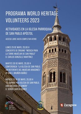 La iglesia parroquial de San Pablo Apóstol de Zaragoza acoge actividades culturales centradas en el mudéjar aragonés.