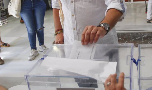 Electoral ballot box in the 2019 municipal elections.