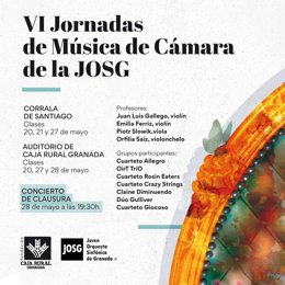 Cartel de las VI Jornadas de Música de Cámara de la Joven Orquesta de Granada