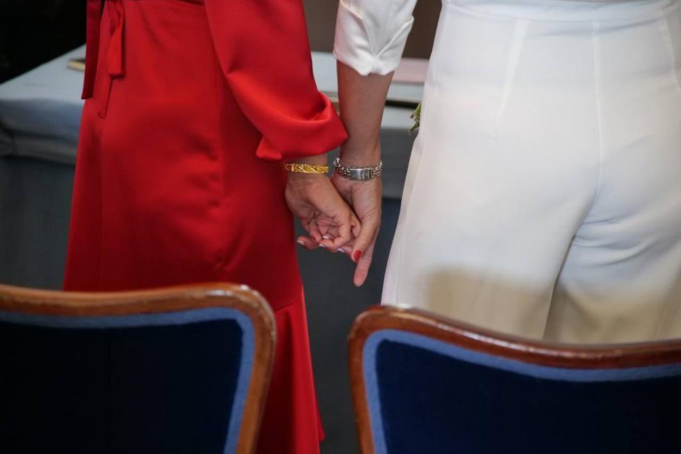 Boda civil oficiada por Begoña Villacís, vicealcaldesa de Madrid