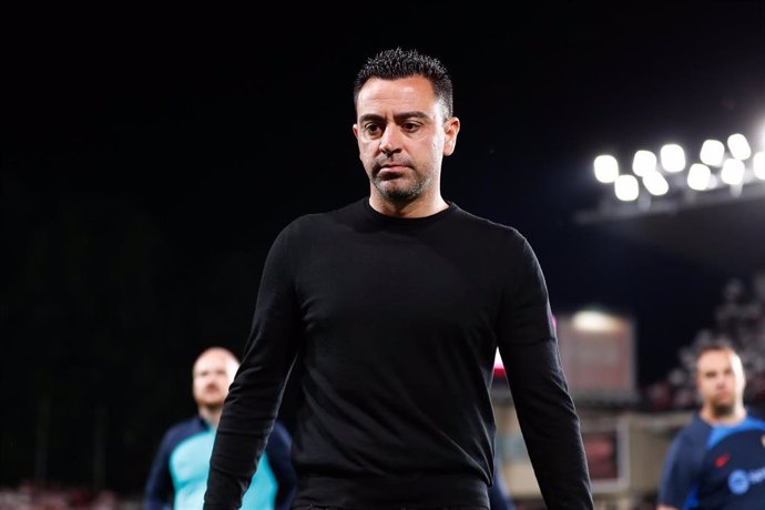 Xavi Hernández, entrenador del FC Barcelona.