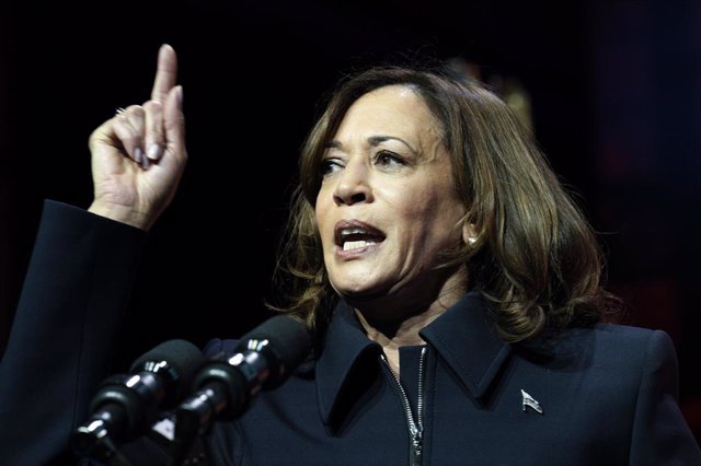 May 16, 2023, Washington, District of Columbia, USA: United States Vice President Kamala Harris delivers remarks at the We Are EMILY Gala at the Anthem in Washington, DC on May 16, 2023