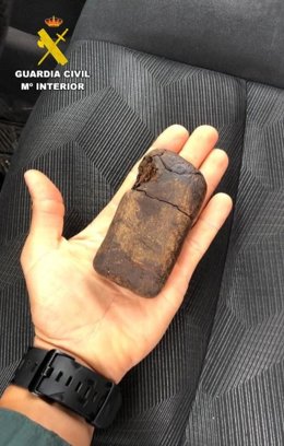 Hachís incautado en un control de la Guardia Civil