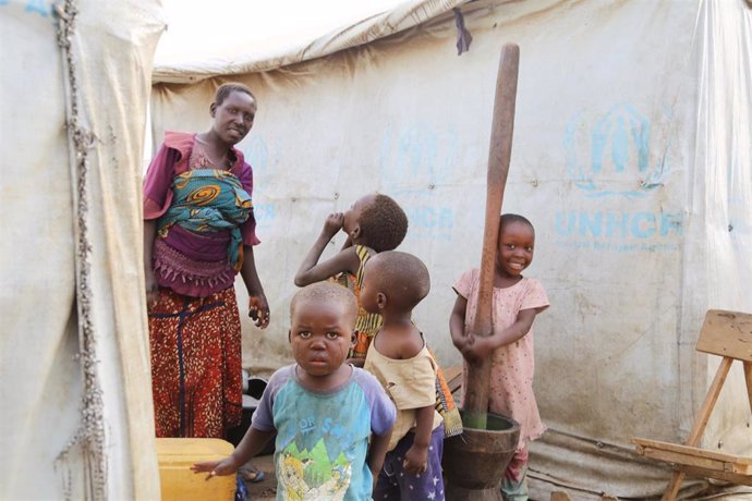 Archivo - Campo de desplazados en Ituri (RDC) 