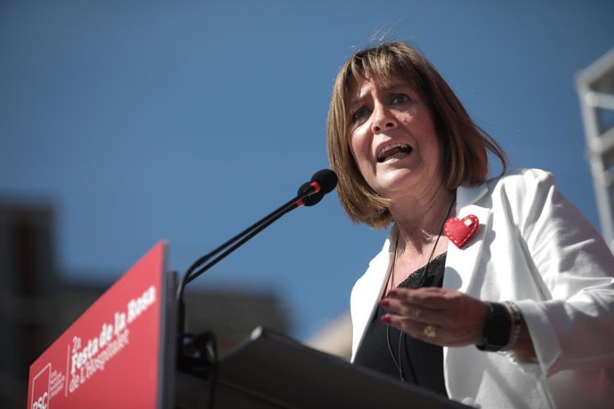 Archivo - L'actual alcaldessa de l'Hospitalet i candidata, Núria Marín