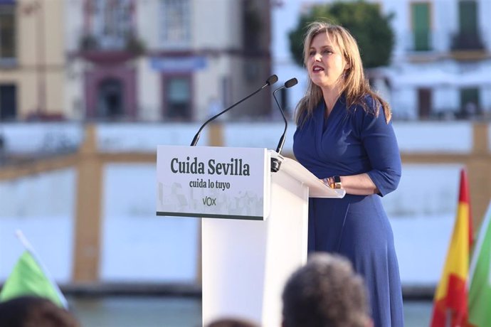 La candidata a la alcaldía de Sevilla por el partido político Vox, Cristina Peláez