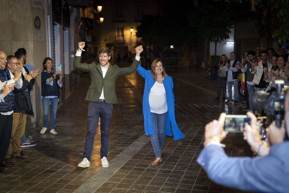 M José Catalá llega a la sede del PPCV tras ganar las elecciones en Valncia