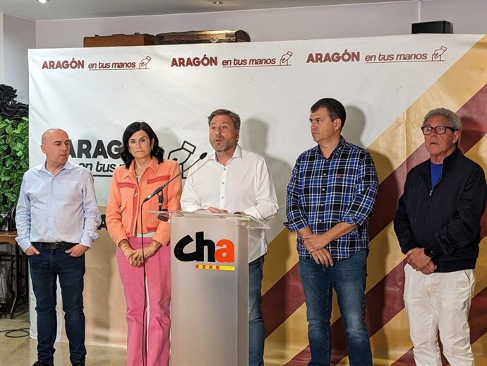 José Luis Soro (CHA) valora los resultados de las elecciones del 28M.