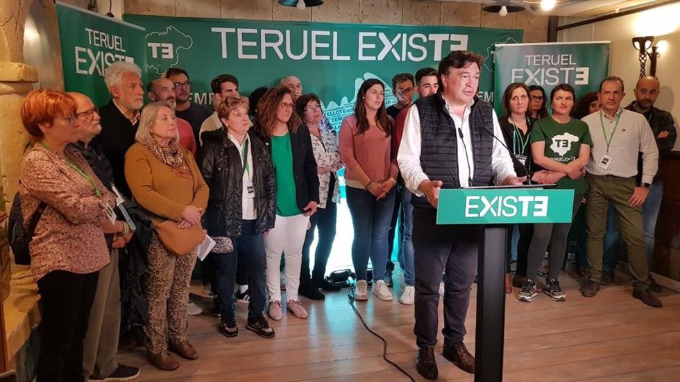 El cabeza de lista de Teruel Existe a las Cortes de Aragón, Tomás Guitarte.